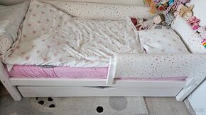 Postel zn. Benlemi 180x90 bílá, s matrací a šuplíkem