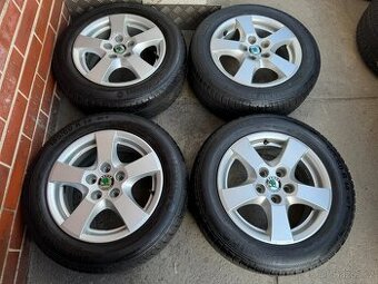 Alu 14" 5x100, typ "Sprint" orig. Fabia, letní 80%