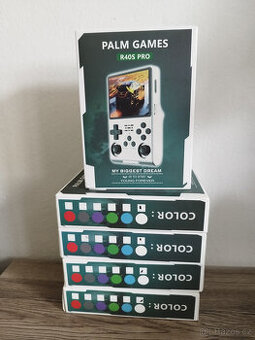 Handheld konzole R40S PRO (verze ArkOS 2.0) 30000 her -bílá