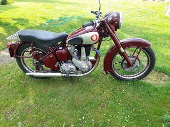 Bsa B33 500 ohv, bílé TP SPZ r.v. 1953