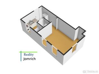 Pronájem bytu 1+1 s vl. vytápěním, ca 30 m2, v centru LBC
