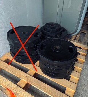 Profi pogumovaný kotouče 50mm - Celkem až 250kg