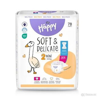 4x balení dětské pleny 78 ks