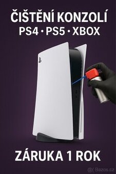 Čištění konzolí PS4 / PS5 / Xbox – Praha + celá ČR ✅