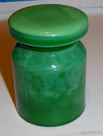 Nádherná starožitná doza malachit