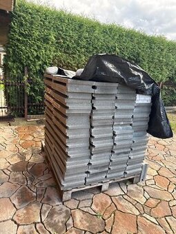 Betonové bloky – 88 ks, NOVÉ, DEK + cement