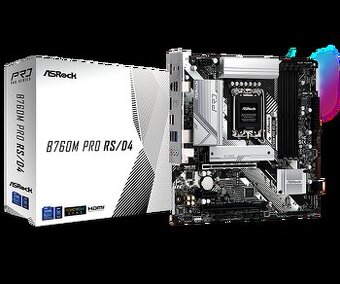 ASRock MB Sc LGA1700 B760M PRO RS/D4, Intel B760, 4xDDR4