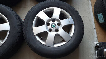 Original zimní ALU kola 15" 5x112 Škoda Octavia II.