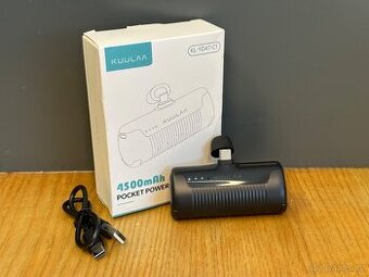 Super powerbanka 4500mAh do USB-C pro iPhone i Android, NOVÁ