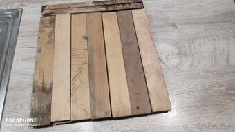 Prodám 38 m2 použitých a renovovaných dubových parket