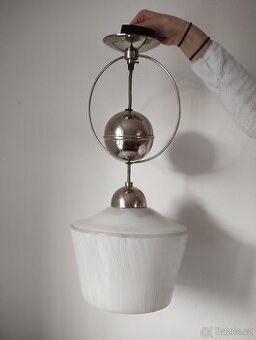 Prodám RETRO starožitný krásný skleněný lustr z 50 let