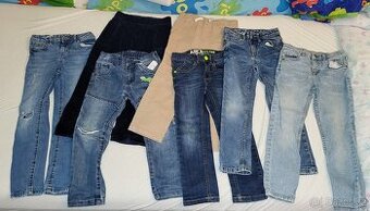 Kalhoty, rifle vel 104-110-116, celkem 7ks