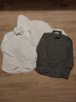 2 košile HaM vel. 146 společenské - easy iron