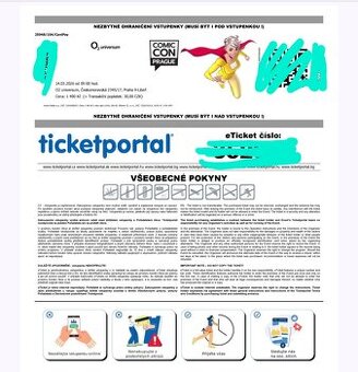 2 vstupenky Comic Con