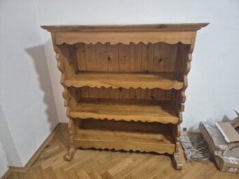 Knihovna - selský styl z masivního dřeva