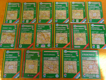 Turistické mapy edice KČT