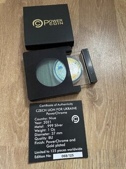 Mince Czech lion for Ukraine