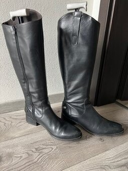 Kožené kozačky 41