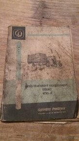 Manuál pro sběrací traktorový návěs NTVS-4 z roku 1973