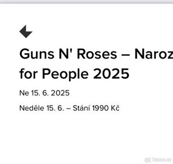 Guns N’ Roses 15.6.2025