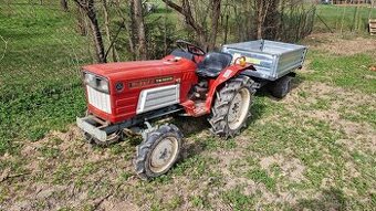 Malotraktor Yanmar + Hydraulicky sklopný vlek 1t