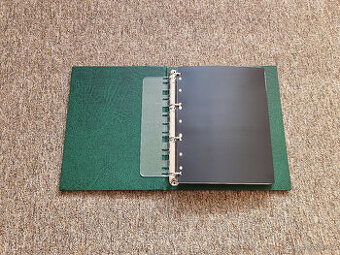 Albové desky LEUCHTTURM VARIO F + zasklené listy POFIS 77 ks