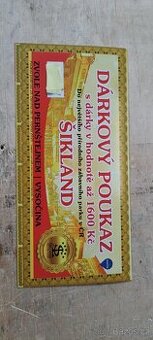 Dárková poukázka dárky do 1600lč