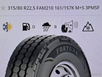 Nabízíme na prodej nákladní pneu 315/80 R22.5