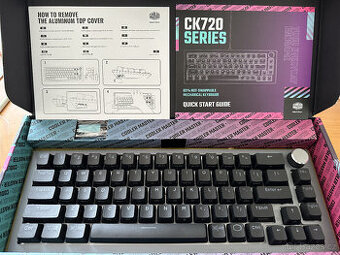 Prémiová mechanická klávesnice Cooler Master CK720 US