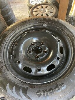 Plechová kola 5x100 se zimní pneu 165/70/14
