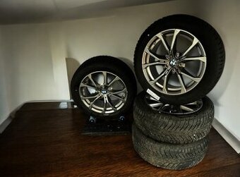 Originální alu kola BMW 5x112 + zimní 225/50r17