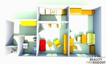 Nájem bytu 2+kk s balkonem, Olomouc - 1