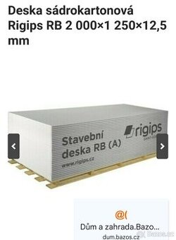 Sádrokartonové desky 7ks