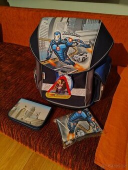 Školní aktovka Emipo Roboman – 3 dílný set