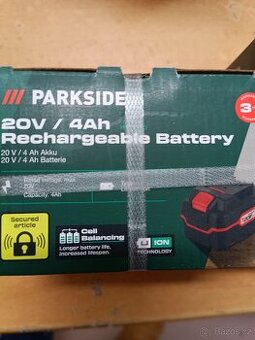 Parkside baterie 4 Ah+ rychlonabíječka PAP 20 B3