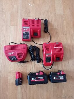 Nové nabíječky a baterie Milwaukee