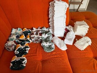 Látkové pleny zn. Bamboolik včetně nočních plen