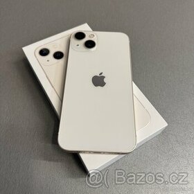 iPhone 13 128GB white, jako nový , 12 měsíců záruka