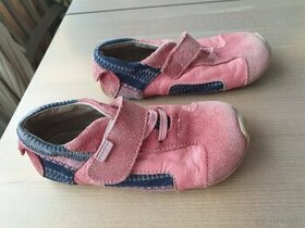 růžové kožené boty vel. 27