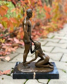AKT Erotická bronzová socha Orální sex tip na darek - 1