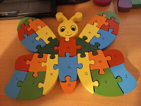 Dřevěná puzzle pro děti - 1
