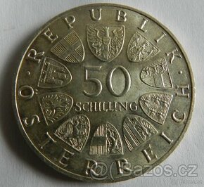 Mince 50 schilling Rakousko, 1967 100th Annivers