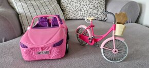 Autíčko a kolo pro panenky typu Barbie
