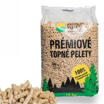 Prémiové dřevěné pelety s certifikátem 6,80,-/kg vč. DPH - 1