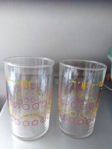 2 ks retro sklenice 0,2 l, cena za kus