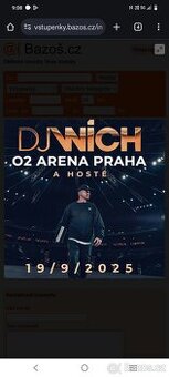 Dj Wich koncert,lístky,vstupenky