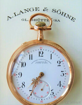 A. Lange & Söhne Glashütte Cal.43 Rose Gold 585 starožitné p - 1