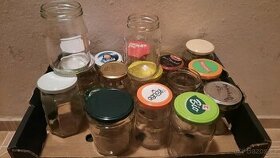 Zavařovací sklenice 0,3l,0,4l,0,7l se šroubovacími víčky