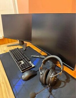 HERNÍ PC SET + MONITORY + ŽIDLE VŠECHNO KOMPLET