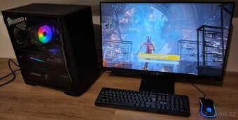 Herní PC s i5 11400F, RTX 3070 a 27" 75Hz FreeSync monitore